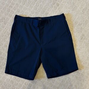 J. Crew Men's Dark Blue Flat Front Shorts